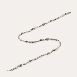 Collier Kali cabochons moyen modèle - Turquoise Matrix