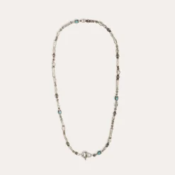 Collier Kali cabochons moyen modèle - Turquoise Matrix