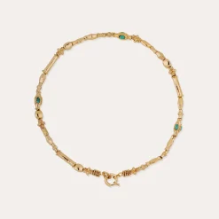 Collier Kali cabochons - Turquoise