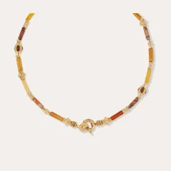 Collier Kali - Jaspe Rouge & Jaspe Malinga