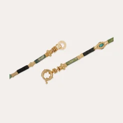 Collier Kali - Vessonite & Fluorine