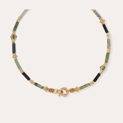 Collier Kali - Vessonite & Fluorine