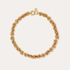 Collier Maille rond entrecroisé grand modèle