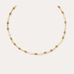 Collier Rosario - Nacre blanche