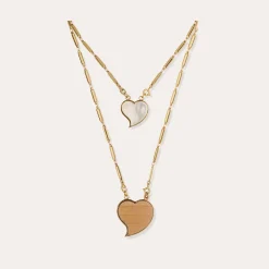 Collier Scapulaire Mirage - Bois & Nacre Blanche