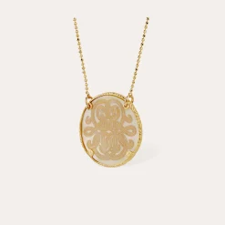 Collier Sun Diva grand modèle - Nacre blanche