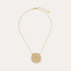Collier Sun Diva grand modèle - Nacre blanche