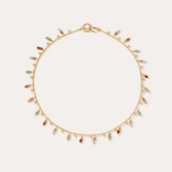 Collier Tangerine - Quartz Vert & Quartz rose
