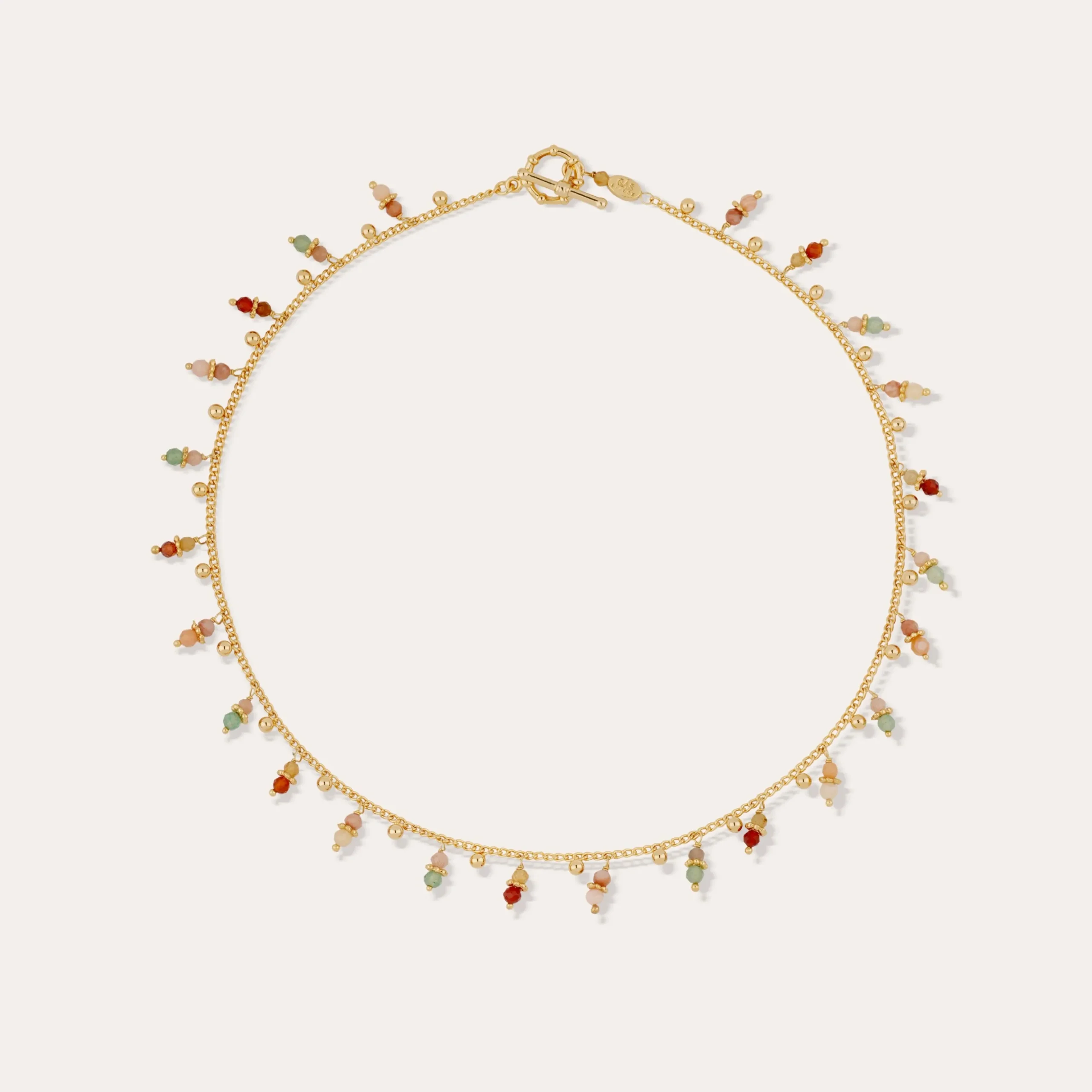 Collier Tangerine - Quartz Vert & Quartz rose