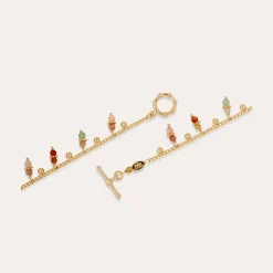 Collier Tangerine - Quartz Vert & Quartz rose