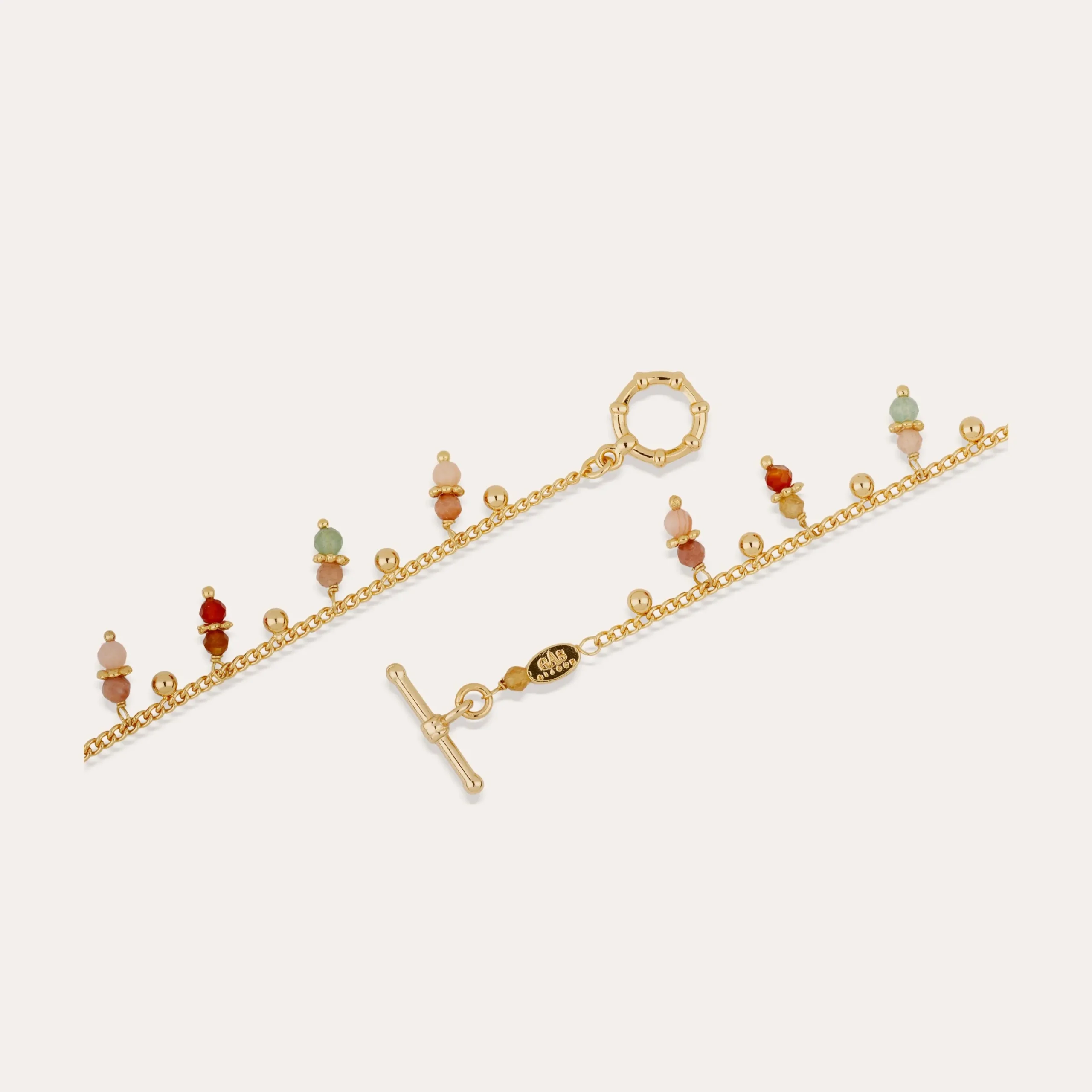 Collier Tangerine - Quartz Vert & Quartz rose