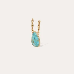 Pendentif Serti - Turquoise