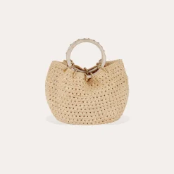 Sac bourse Canoubiers raphia