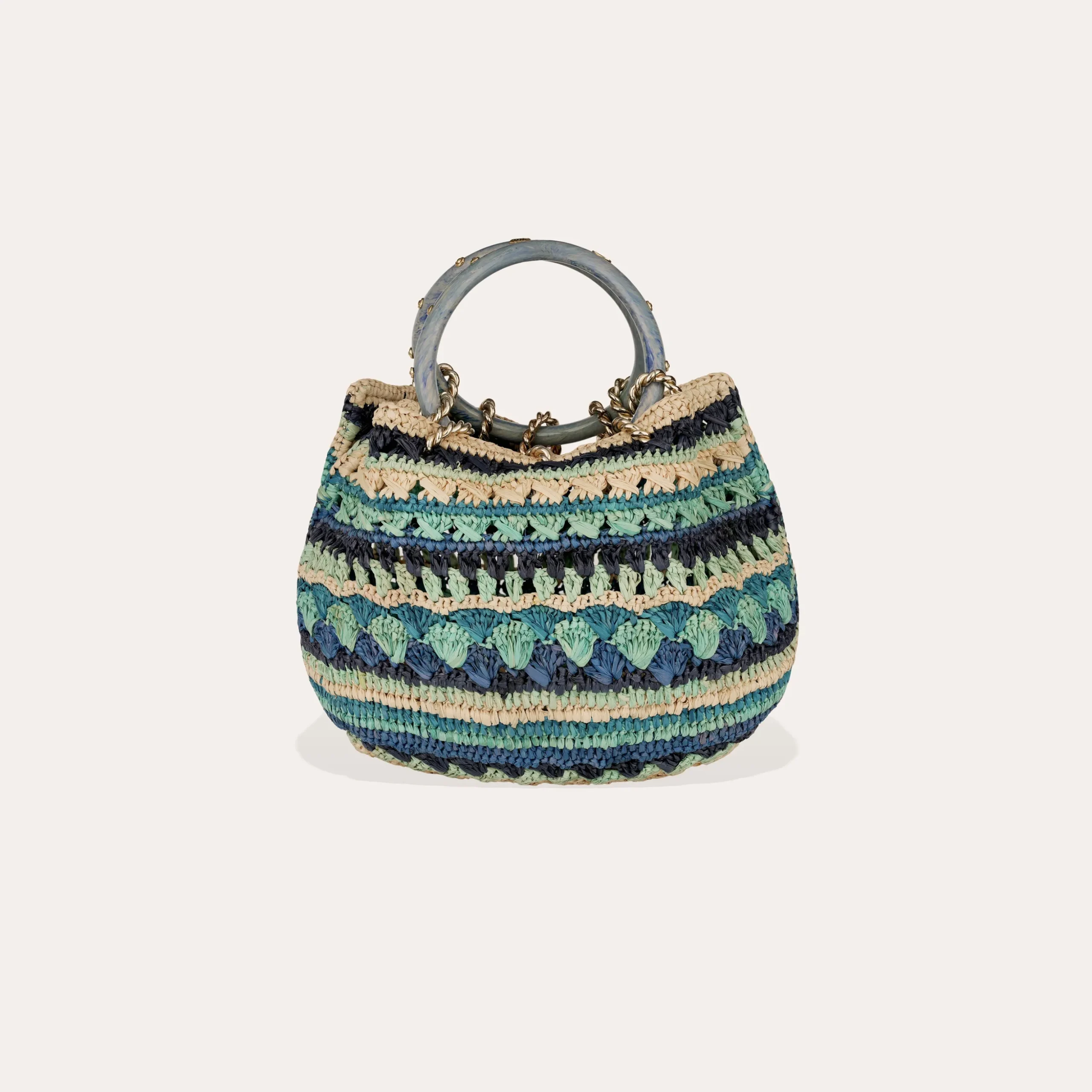 Sac Bourse Picot raphia