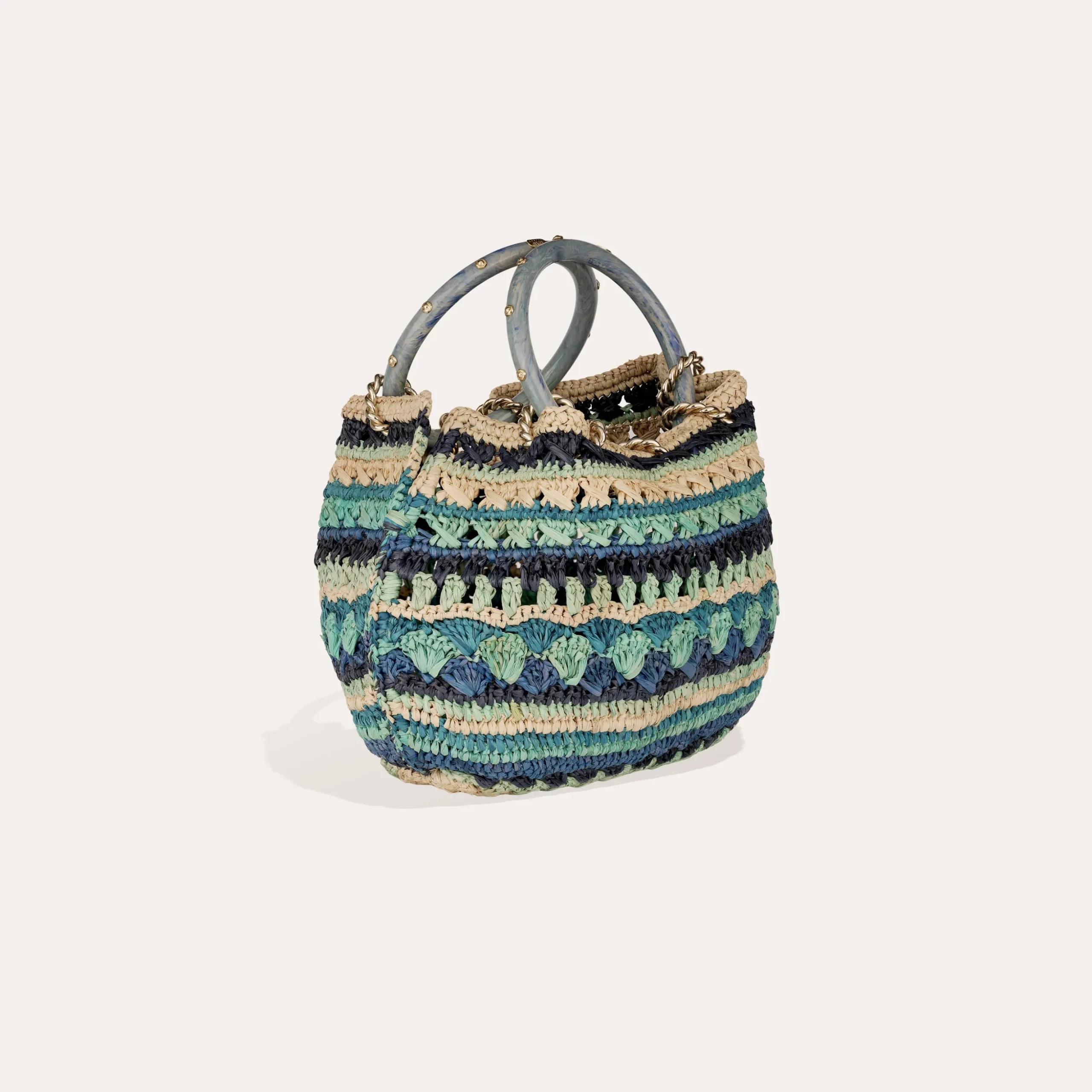 Sac Bourse Picot raphia