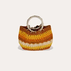 Sac bourse Picot raphia