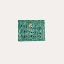 Sac pochette Les Canoubiers - Turquoise