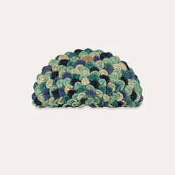 Sac pochette Sun Sirena raphia - Abysse