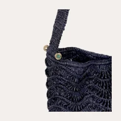 Sac seau Les Palmiers raphia