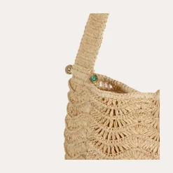 Sac seau Les Palmiers raphia