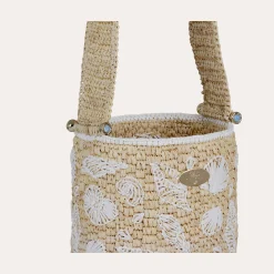 Sac seau Tahiti raphia