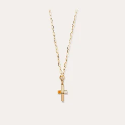 Sautoir Croix émail petit modèle